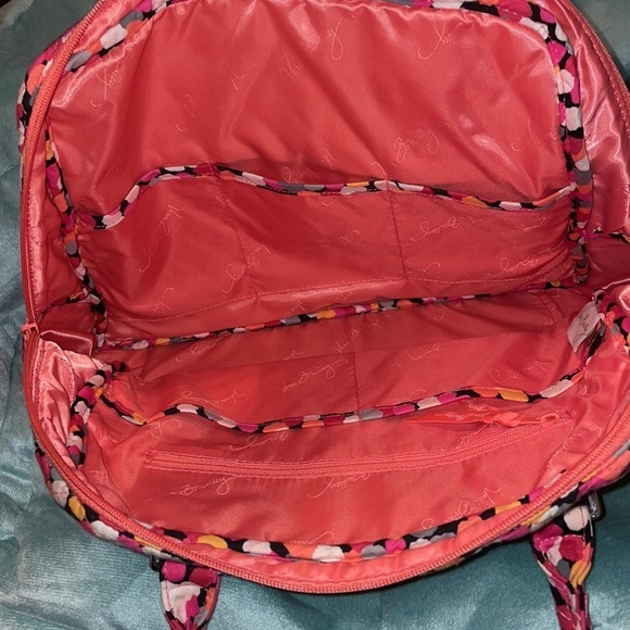 Vera Bradley Turnlock Satchel Purse in Pixie Confetti - Picture 6 of 10